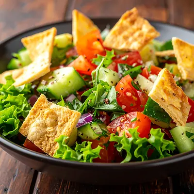 Fattoush - libańska sałatka z pita