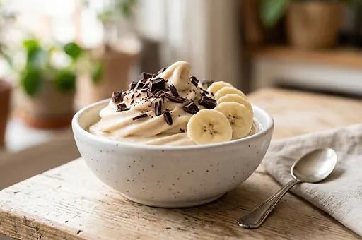 Bananowe nice cream z masłem orzechowym