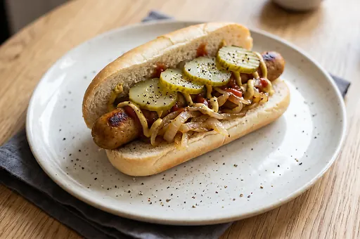 Vegetarian hot dog