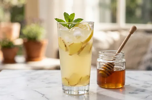 Lemon-Ginger Honey Lemonade