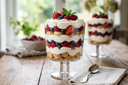 Letni owocowy trifle