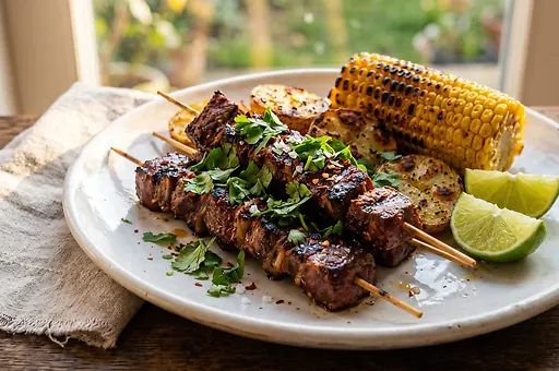 Anticuchos z wołowego serca