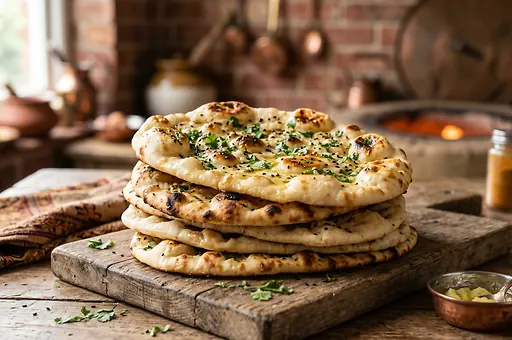 Tradycyjny indyjski chleb z tanduru naan
