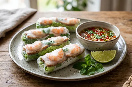 Vietnamese fresh spring rolls