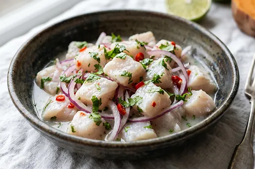 Peruvian Ceviche with White Fish