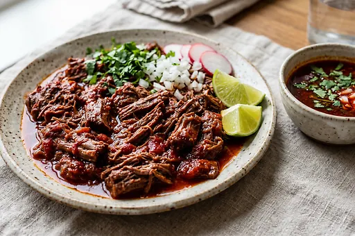 Slow-braised birria beef stew