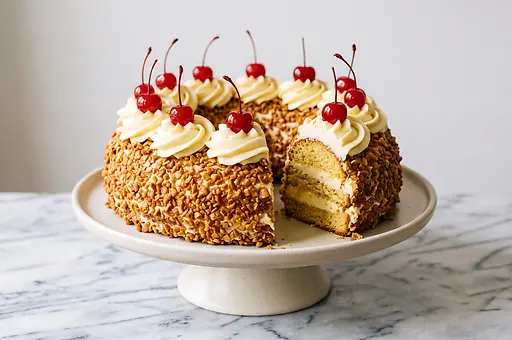 Tort frankfurcki z kremem maślanym