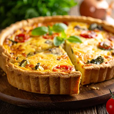 Quiche, francuska słona tarta