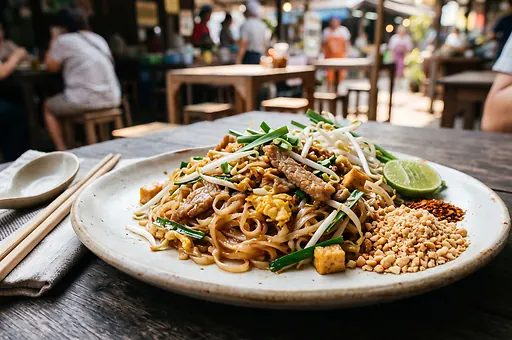 Pad Thai z wieprzowiną