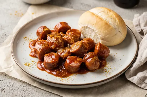 Currywurst with a Bun