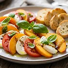Caprese z brzoskwinią