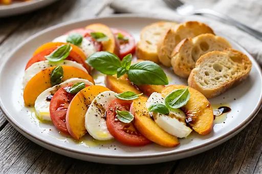 Peach Caprese