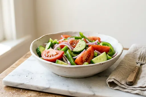 Horiatiki: Greek Salad with Feta