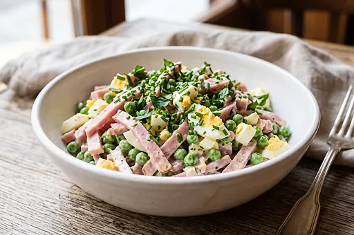 Parisian Salad with Ham and Peas