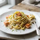 Salmon Tagliatelle with Dill