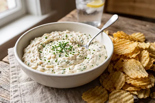 Dip cebulowy z karmelizowaną cebulą