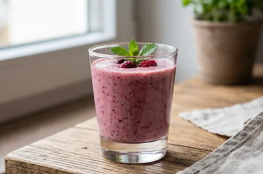 Raspberry and Strawberry Smoothie