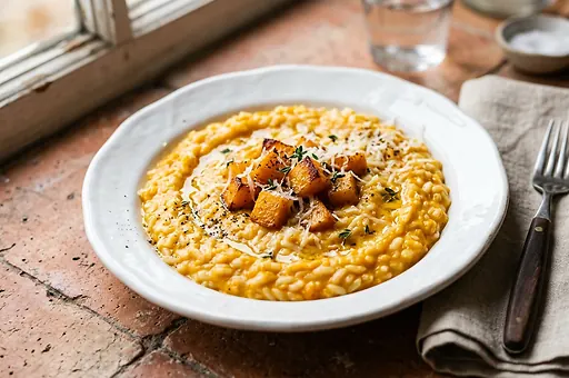 Pumpkin Risotto with Parmesan