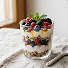Parfait jogurtowy z owocami leśnymi