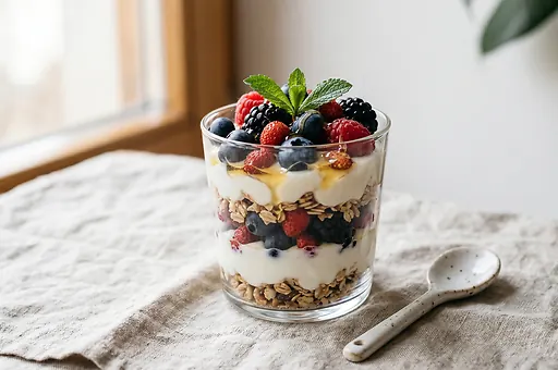 Yogurt Parfait with Mixed Berries
