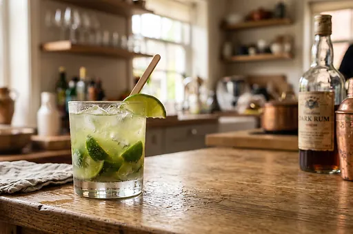 Caipirinha koktajl z cachaçy i limonki