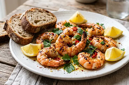 Grilled Garlic Chilli Shrimp
