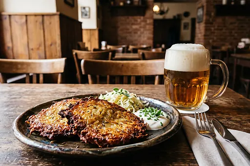 Vošouch, the Pilsen Potato Pancake Fried in Lard