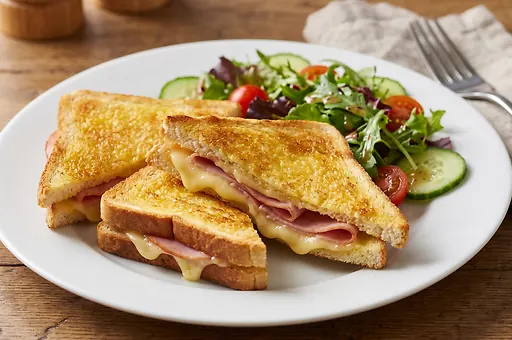 Baked Ham and Cheese Toast