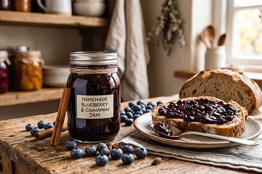 Homemade Blueberry Cinnamon Jam