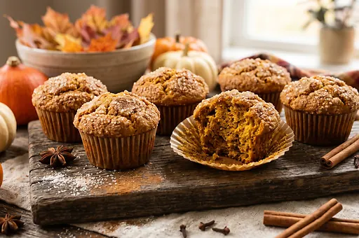 Pumpkin cinnamon muffins