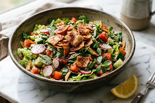 Lebanese Fattoush with Sumac