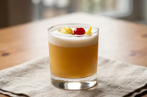 Whiskey Sour z bourbonem i cytryną