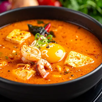 Sundubu Jjigae - spicy tofu stew
