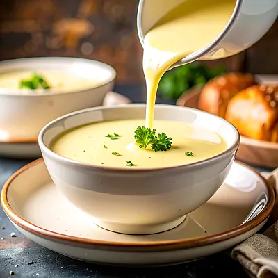 Velouté - a velvety French sauce