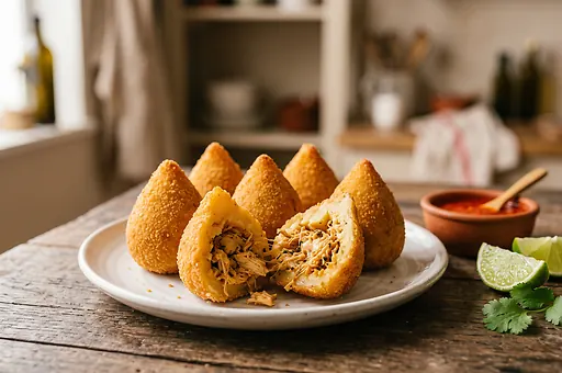 Brazylijskie krokiety z kurczaka coxinha