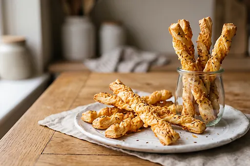 Cheese Straws From Puff Pastry