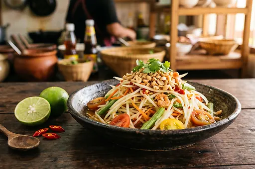 Som tam, Thai green papaya salad