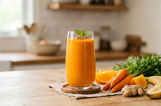 Carrot and ginger smoothie