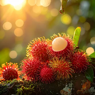 Rambutan - egzotyczny owoc z owłosioną skórką