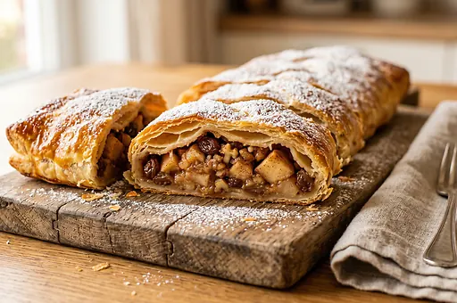 Puff Pastry Apple Strudel