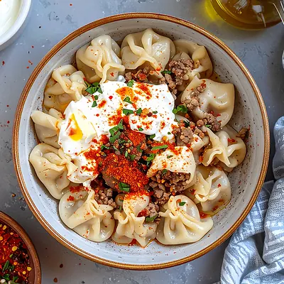 Manti - tureckie nadziewane pierożki