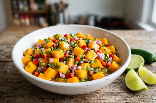Salsa z mango z jalapeño i limonką