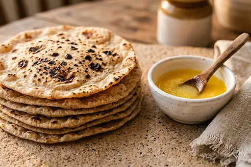 Chapati, indyjskie pełnoziarniste placki