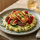 Grillowane warzywa z halloumi