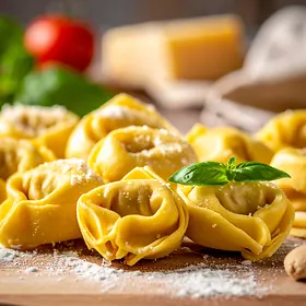 Tortellini, Italian stuffed pasta