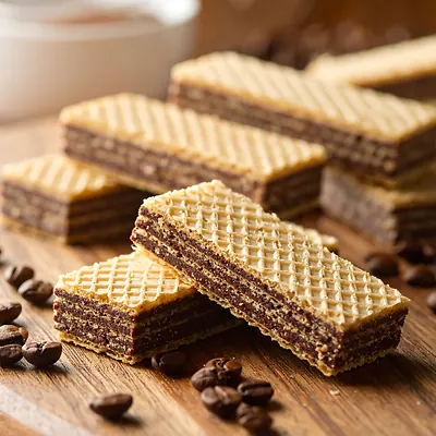 Wafle kawowe