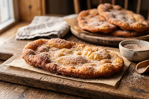 Kanadské smažené BeaverTails se skořicovým cukrem