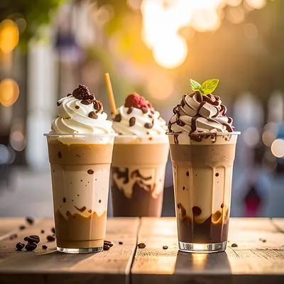 Frappé - iced Greek coffee