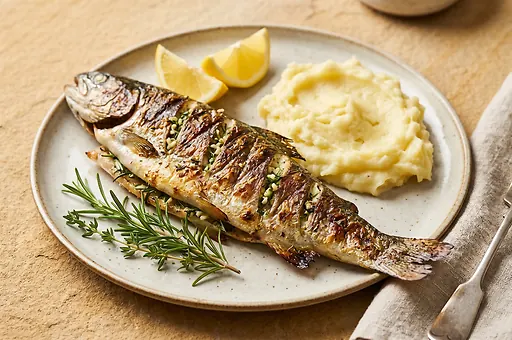 Grilled Trout with Herbs