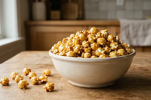 Homemade Caramel Popcorn